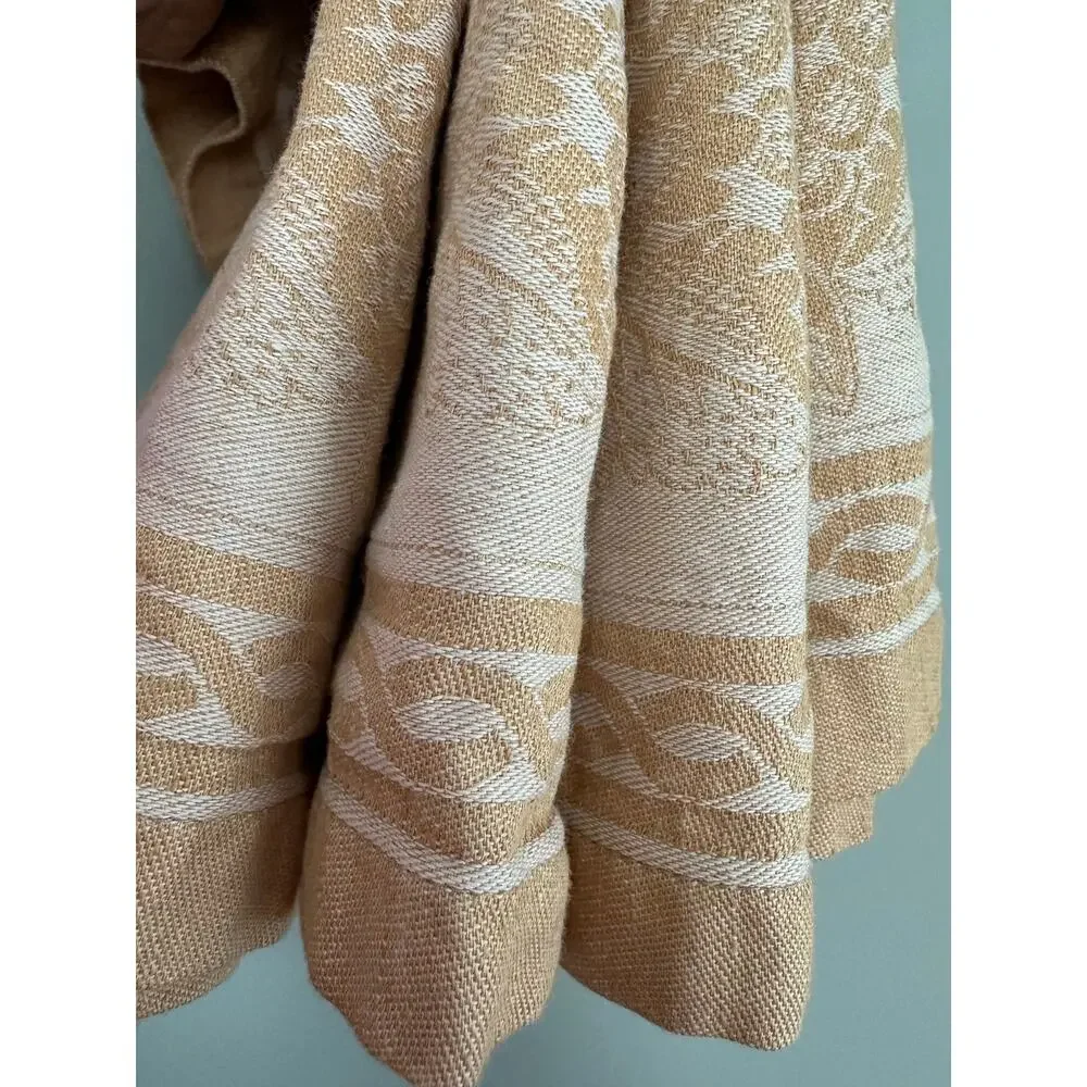 Williams Sonoma set of 4 Cornucopia Jacquard placemats linen cotton reversible